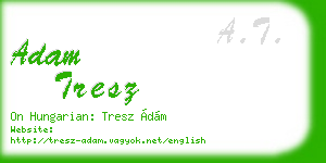 adam tresz business card